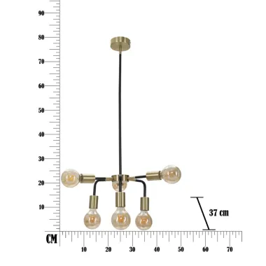 LAMPA WISZĄCA DARKY Ø 37X81 cm